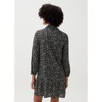 Ocean Fashion New OVS Women's Button Front Midi Shirt Dress Floral Print Peplum Hem 3/4 Sleeve Photo 2