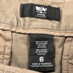 Mossimo stretch khaki dark tan taupe short shorts size‎ 6 Green Photo 4