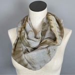 Michael Stars NWT  Anthropologie‎ Infinity Scarf Sparkle and Fade Eternity Gold Photo 1