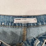 Garage denim vintage wash straight leg distressed jeans Photo 4