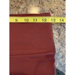 Savvi NEW Size Small Mila Burgundy Leggings with Mesh Red Photo 5