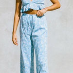 Sabo Skirt SABO Renata Resort Top AND Pants - Azure Sz Top 2 Pants 4 Photo 0