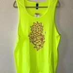 Dist Rict Yellow Pineapple Don’t Be Hatin Tank Top Sz XL BNWT by Photo 0