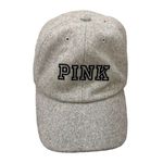 PINK - Victoria's Secret PINK  Victoria’s Secret Hat Cap gray wool adjustable baseball hat Women’s Dog Photo 1