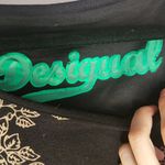 Desigual  Designer Black Multi-Color Floral Print Long Sleeve tunic Photo 3