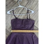 City Triangles  Juniors 3 Short Sleeveless Mini Dress   Purple Gown Photo 3