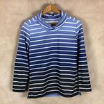 Karen Scott Dip-dyed Striped Cowl Neck Sweatshirt XS Photo 5