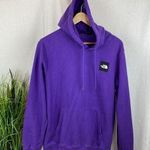 The North Face Purple Long Sleeve Graphic Logo Print Hoody Sweatshirt Sweater L Photo 0
