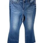 NYDJ Ava Daring Ankle Flare Fray Hem Jeans Size 16 Foundry Photo 0