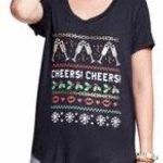 Fifth Sun Semi Sheer Holiday Short Sleeve T-Shirt Photo 0