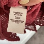 Free People cranberry colored duster with lace trim detailing in a Xsmall Photo 5
