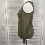 Moa Moa  Women's Olive Green Cold Shoulder Top-Small Photo 1