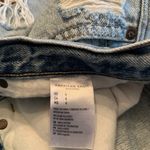 American Eagle  Jean Shorts 90s Boyfriend Short Light Wash Distressed Women’s 4 Photo 3