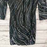 EXPRESS Silver and Black Sequin Mini Dress, EUC, Size 2, MSRP $128 Photo 4