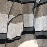 CUPCAKES & CASHMERE Open Coat Striped Long Allesa Color‎ block neutral Gray Size L Photo 5