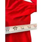 Susan Graver Red Long Sleeve Liquid Knit Wide Band Waist Pleated Top 2x Photo 7