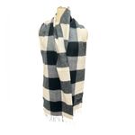 Abercrombie & Fitch Abercrombie Fitch Plaid Buffalo Check Scarf Fringe Wool Blend Women's Photo 2