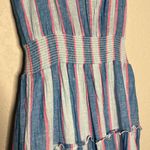 Rails  Amellia Tiered Midi Dress Kona Stripe Blue Summer Patriotic Euro Vacation Photo 6
