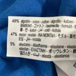 ZARA Women's Blue Short Sleeve Crew Neck Knit T Shirt Tee Crop Top Size M Photo 3