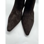 Madewell NWOB  The Emilie Ankle Boots Dark Carob Brown Suede Size 8 Photo 6