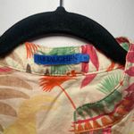 J. McLaughlin  Colorful Tropical Print Long Sleeve Tunic Blouse Cotton size Medium Photo 1