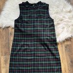 Talbots BNWT ruffle v neck green and red plaid tank dress women's size 12 Photo 5