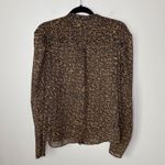 Ted Baker  London Women's Ammbre Exaggerated Shoulder Blouse Animal Print Size‎ 4 Photo 8