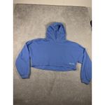Savage Fenty Rihanna‎ Xssential Terry Scope Logo Crop Hoodie Blue XL Oversized Photo 3