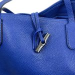 Longchamp  Le Roseau Essential Tote Bag Shoulder Bag Pebble Leather Blue Photo 12
