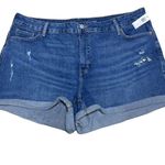 Old Navy Curvy OG Straight NWT Denim Short Plus Stretch Sold Out Style Size 22 Photo 8