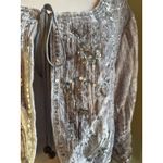 Silver Sequin Velvet Bolero Jacket cardigan y2k romantic boho fairy whimsi silk Size XL Photo 1