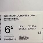 Nike New Air Jordan 1 Low Triple White Photo 10