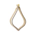 10K YELLOW GOLD GENUINE DIAMOND TEAR DROP SHAPED PENDANT Photo 7
