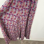 Natural Life  Sedona Jumpsuit Grey Plum Tulips Smocked Floral Photo 4