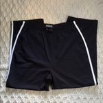 Lands’ End Black Pants with White Stripe Size M Size M Photo 3