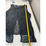 Parker Beaded Geometric Sheer Sleeveless Tank Top Womens Small Photo 5