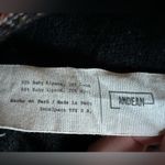 Black Multicolor Scandinavian Fair Isle Stripe Quarter Zip Baby Alpaca Blend Photo 7