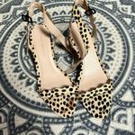 Loeffler Randall Piper Cheetah Print Wedge Ankle Strap Sandals Women's Size 10 B Photo 5