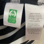 J. Crew Women’s 100% Cotton Striped tee Size S long sleeve curved hem casual Black Photo 5