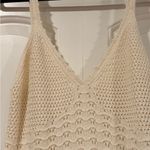 Z Supply  Cream crocheted Midi Dress small Photo 4