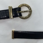 Michael Kors MICHAEL  Women's Leather Belt 0.75" Wide Large Black‎ 35"-39" Photo 0