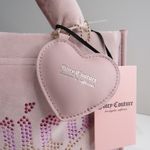 Juicy Couture  Pink Rhinestone Velour Handbag and Wallet Set Photo 2