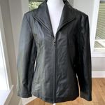 Vintage Worthington Black Genuine Lambskin Leather Jacket Size Small Photo 1