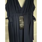 BCBGMAXAZRIA NWT BCBG MAXAZRIA Handkerchief Hem Midi formal Dress Dark Navy medium Photo 7