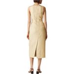 J.Crew  V-neck sheath dress in striped linen blend Beige Blue Stripe size 2 Photo 1