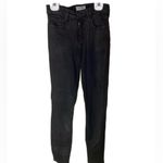 L'Agence #510  Margot Coated Skinny Jeans in Black Photo 2