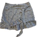 Just Quella  leopard ruffle wrap‎ skirt size medium Photo 0