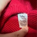 Lulus Red Knit Faux Wrap Sweater Deep V Photo 7