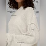 Alo Yoga New Class Cashmere Hoodie Bone Heather Kangaroo Pocket XXS Oversized Photo 2
