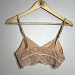 Aerie Peach Lace V-Neck Bralette Photo 4